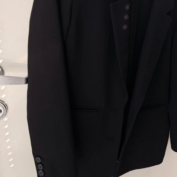 Black Blazer Women XS (S 4–6) Structured Shoulder Workwear NWT Look - Picture 12 of 16